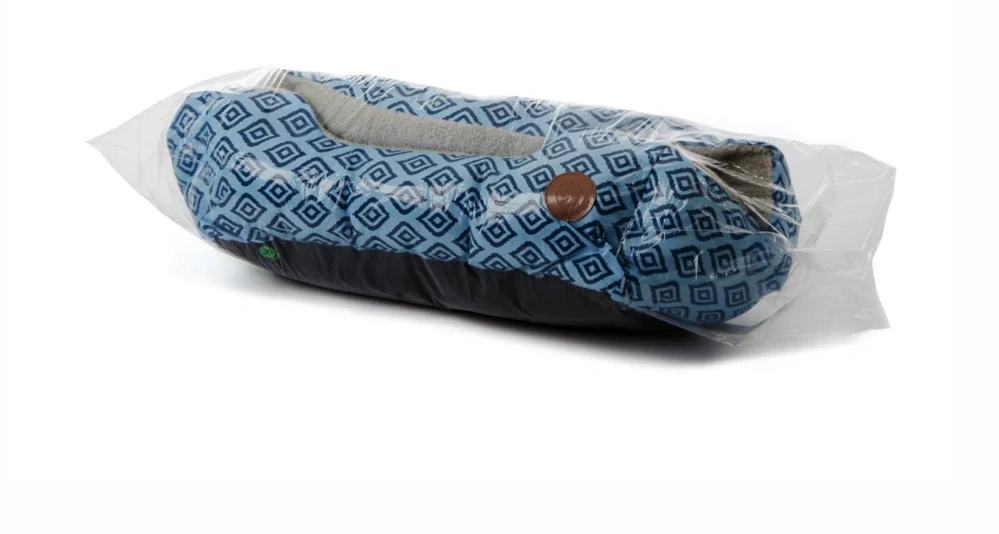 Pelíšek Blue, 61 cm, modrý - karo
