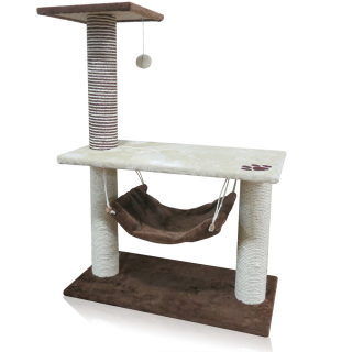 Škrábadlo Alcina Grande mokka 75 × 40 cm, výška 106 cm