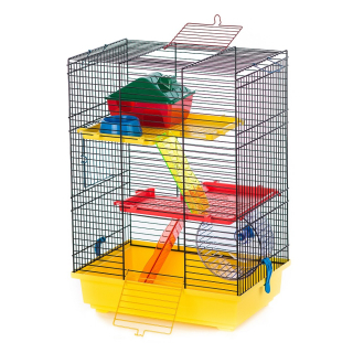 Klec TEDDY II COLOR + plast. vybavení 37 x 25 x 51 cm