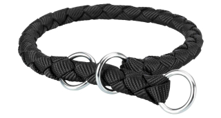 Obojek nylonový kulatý CAVO (S) 25-31 cm/12 mm, - černý