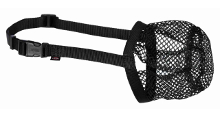 Náhubek ochranný polyester síťka L černý, 30 cm/22-52 cm