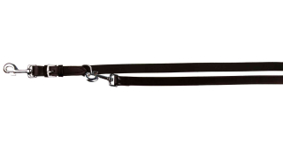 Vodítko kožené ACTIVE S-M 2,00m/13 mm,  - černé