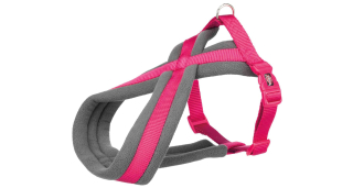 Nylonový postroj PREMIUM podšitý 35-50cm/25mm (S), - fuchsie