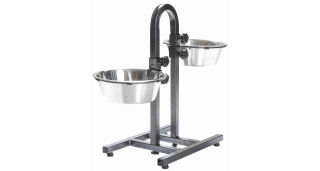 Psí bar - nastavitelná výška misek, 2x miska 2,8l/24cm