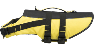 Plavací vesta Life Vest pro psa M 45 cm: 45-72 cm, do 30kg žluto/černá