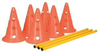 Dog Activity překážky (3 ks) 23 x 30 cm/78 cm oranž/žlutá