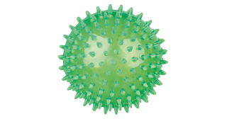 Ježatý míček,  pevný plast (TPR) 12 cm
