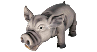 Chrochtající MINI prasátko, latex 17cm
