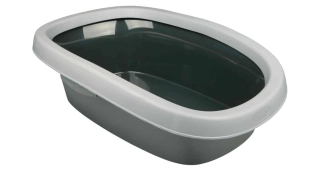 WC pro kočky CARLO 2 38x17x58cm, - sv. šedá/tm. šedá