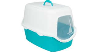 WC VICO kryté s dvířky, bez filtru 56 x 40 x 40 cm, - tyrkysově/bílá