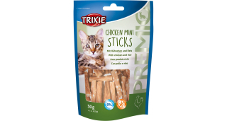 Mini tyčinky kuřecí s rýží 50 g - Premio MINI STICKS 