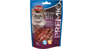 Kousky kachních prsíček 50 g - Premio DUCK FILET BITES