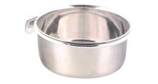 Nerezové krmítko s pevným úchytem do klece 600ml/12cm