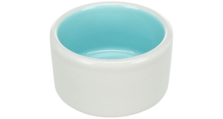 Miska s glazurou 100ml, průměr 7cm - béžovo/modrá 