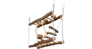 Most dřevěný dvojitý pro myši, křečky 27 x 17 x 7 cm