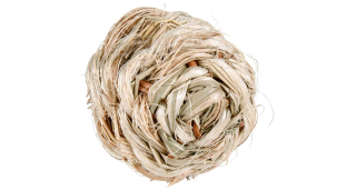Míček s rolničkou z trávy 6 cm