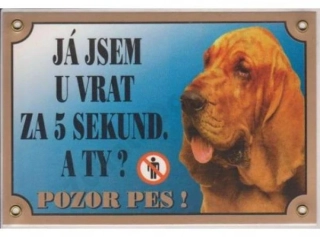 Cedule na vrata Bladhaund