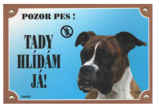 Cedule na vrata Boxer