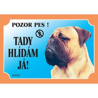 Cedule na vrata Bullmastif