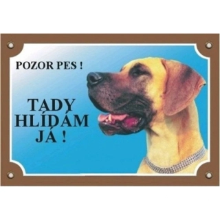 Cedule na vrata Doga německá