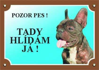 Cedule na vrata Francouzský buldoček