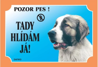 Cedule na vrata Kavkazský ovčák