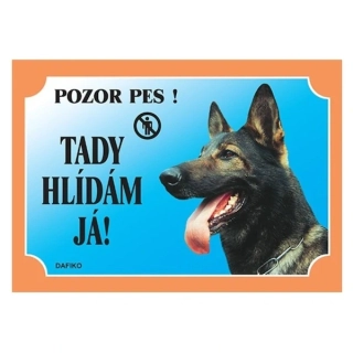 Cedule na vrata Německý ovčák vlkošedý
