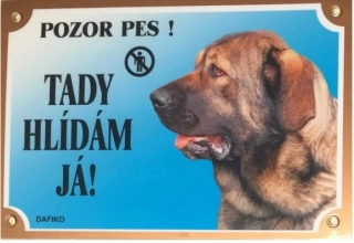 Cedule na vrata Španělský mastin