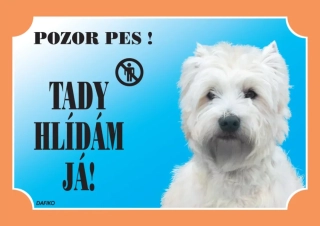 Cedule na vrata West highland white terier