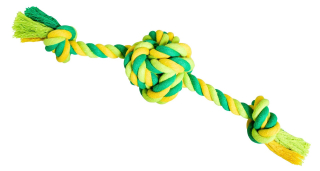 Míč se 2 rameny bavlněný 30 cm / 160 g limetková, zelená