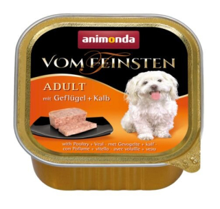 ANIMONDA paštika ADULT - drůbež, telecí pro psy 150g