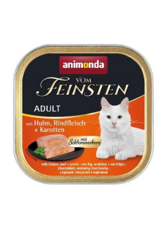 V.Feinsten CORE kuřecí, hovězí maso + mrkev pro kočky 100g