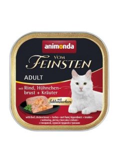 V.Feinsten CORE hovězí, kuřecí prsa + bylinky pro kočky 100g