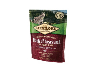 Carnilove CAT Duck & Pheasant for Adult Cats - Hairball Control 400g