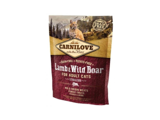 Carnilove CAT Lamb & Wild Boar for Adult Cats - Sterilised 400g