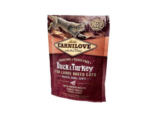 Carnilove CAT Duck & Turkey for Adult Large Cats 400g