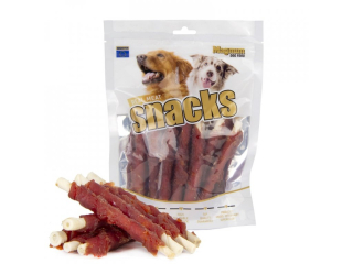 Pamlsky - Magnum Duck roll on Rawhide stick 250g