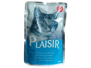 Plaisir Cat kapsička pstruh + krevety 100g