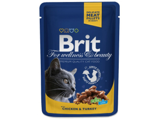 Brit Premium Cat Pouches s krocanem a kuřecím 100g