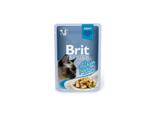 Brit Premium Cat Delicate Fillets in Gravy with Chicken 85g