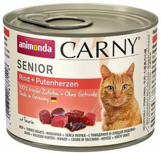 ANIMONDA Carny Senior hovězí + krůtí srdce 200g