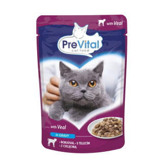 PREVITAL cat kapsička telecí 100g