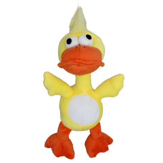 Plyšová hračka pro psa kachna pískací 20 cm