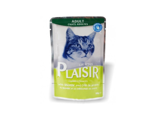 Kapsička Plaisir Cat losos + treska 100g