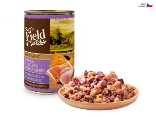 Sam's Field True Salmon & Chicken with Pumpkin, superprémiová konzerva, 400 g