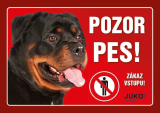 Cedule na vrata Rotvajler