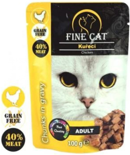 Fine Cat Grain Free Adult kuřecí v omáčce 100 g