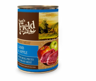 Sam's Field True Lamb Meat & Apple, superprémiová konzerva, 400 g
