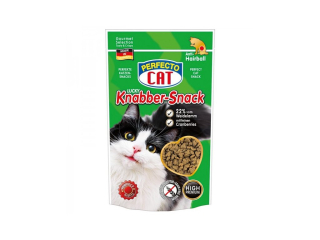  Perfecto Cat Lucky Knabber-Snack s Jehněčím a brusinkami - Anti-Hairball 50g (exp. 11.10.2025) poslední 3ks