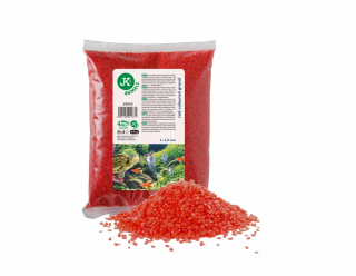 Štěrk barevný dekorační červený 0,5 kg